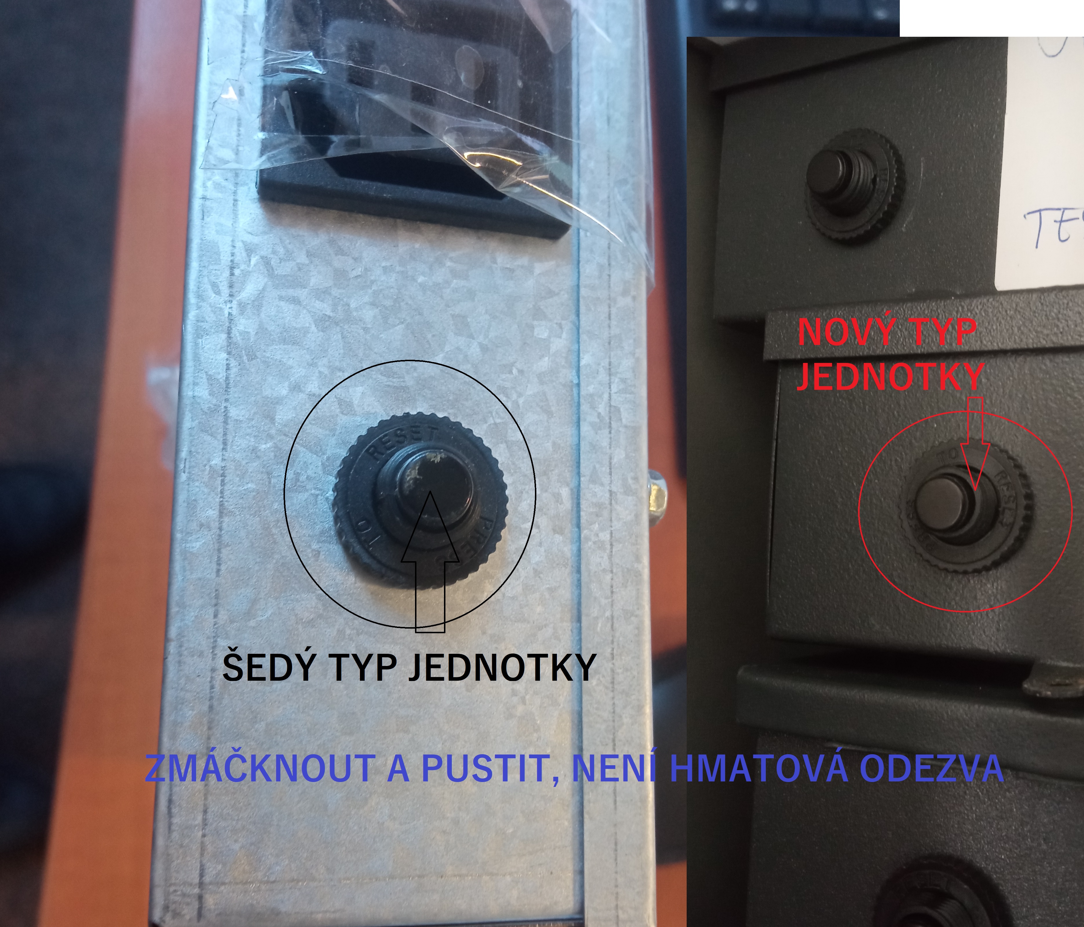 Przycisk resetowania RJ